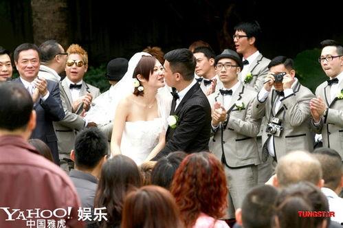 陈小春婚礼照片,幸福瞬间定格